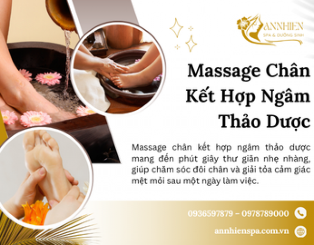 Massage Chân Kết Hợp Ngâm Thảo Dược