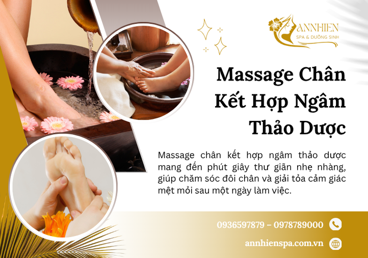 Massage Chân Kết Hợp Ngâm Thảo Dược – Thư Giãn Sâu, Chăm Sóc Đôi Chân Toàn Diện