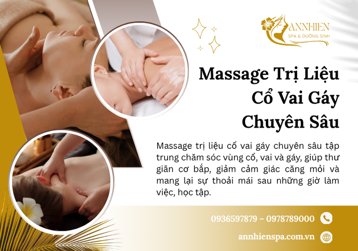 Massage Trị Liệu Cổ Vai Gáy Chuyên Sâu – Thư Giãn Cơ Thể, Nâng Cao Trải Nghiệm Phục Hồi